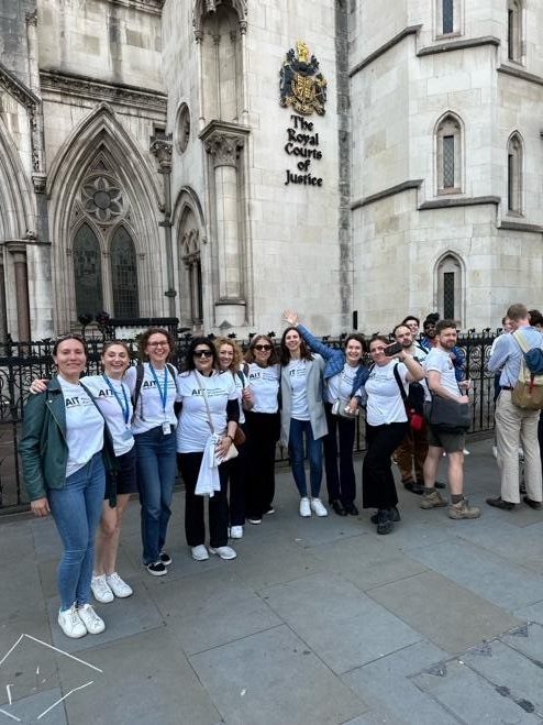 A smiling group of people