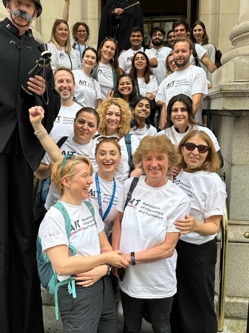 A smiling group of people