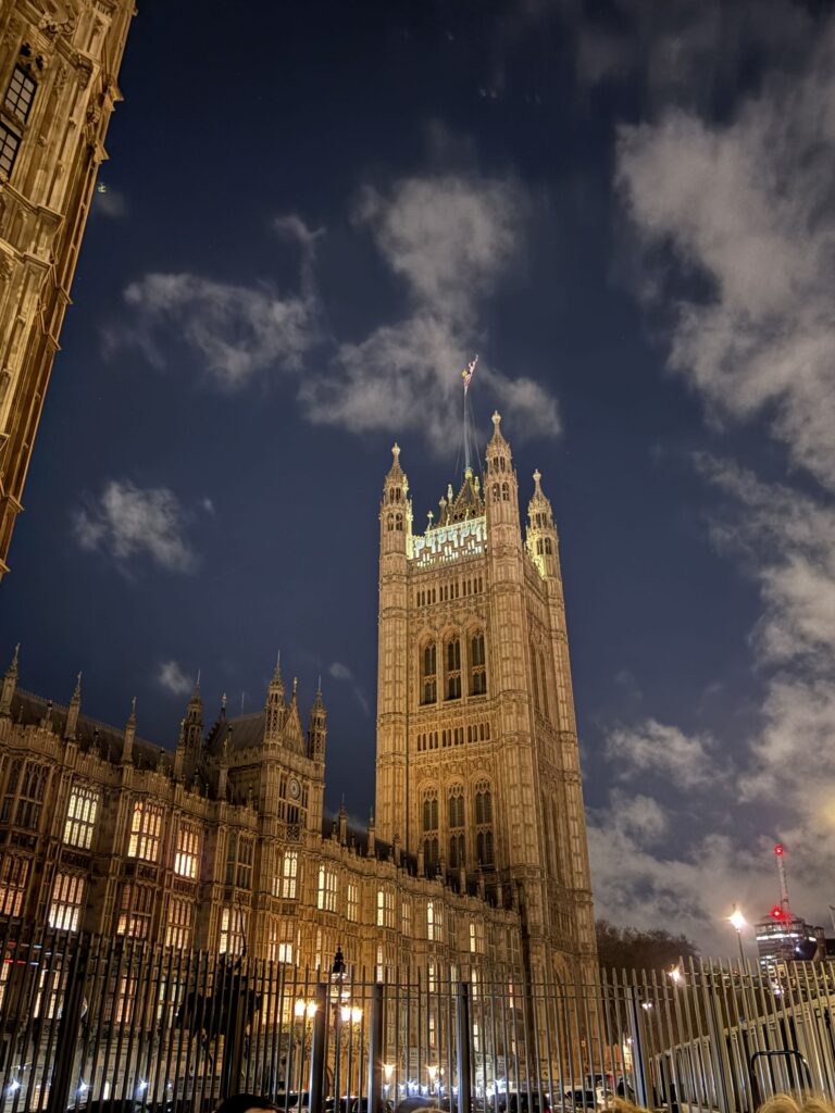 the UK houses of parliament